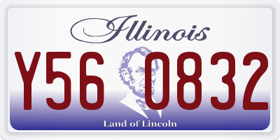 IL license plate Y560832