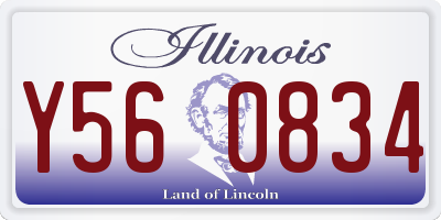 IL license plate Y560834