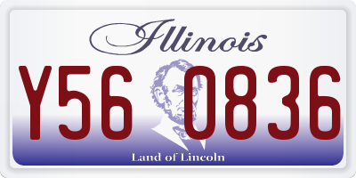 IL license plate Y560836