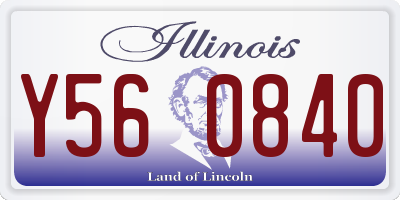 IL license plate Y560840