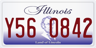 IL license plate Y560842