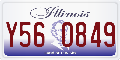 IL license plate Y560849