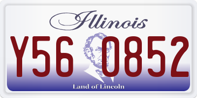 IL license plate Y560852