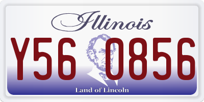 IL license plate Y560856