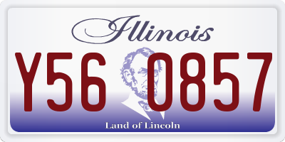 IL license plate Y560857