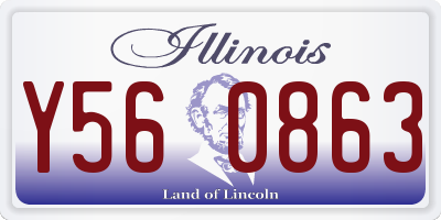 IL license plate Y560863