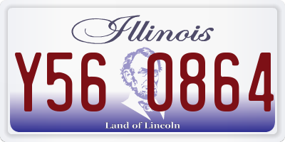 IL license plate Y560864