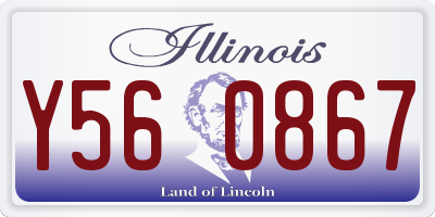 IL license plate Y560867