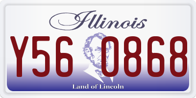 IL license plate Y560868