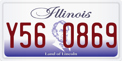 IL license plate Y560869
