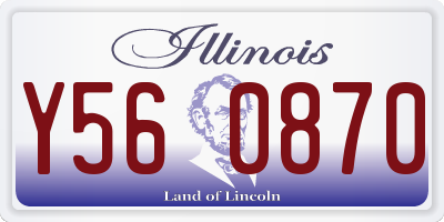 IL license plate Y560870