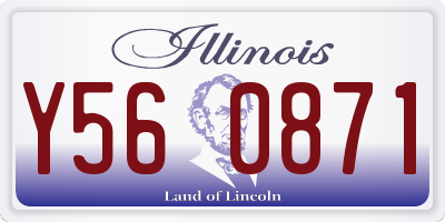 IL license plate Y560871