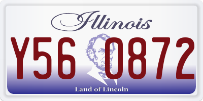IL license plate Y560872
