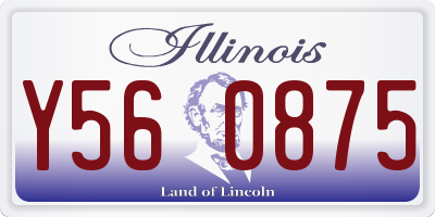 IL license plate Y560875
