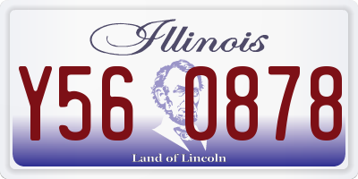 IL license plate Y560878