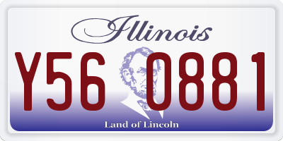 IL license plate Y560881