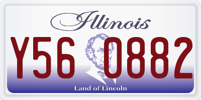 IL license plate Y560882