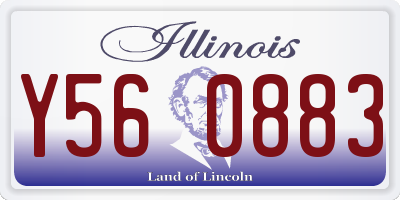 IL license plate Y560883
