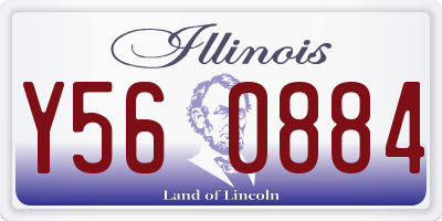 IL license plate Y560884