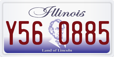 IL license plate Y560885