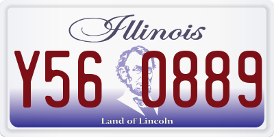 IL license plate Y560889