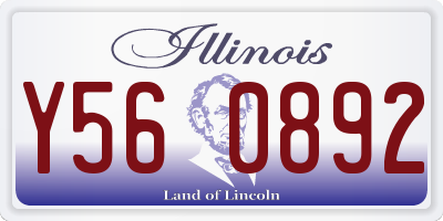 IL license plate Y560892