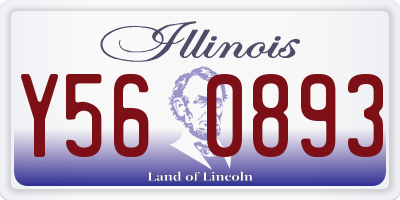 IL license plate Y560893