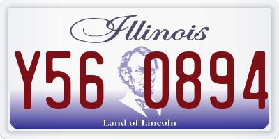 IL license plate Y560894