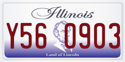 IL license plate Y560903