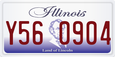 IL license plate Y560904