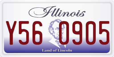 IL license plate Y560905