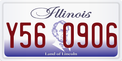 IL license plate Y560906