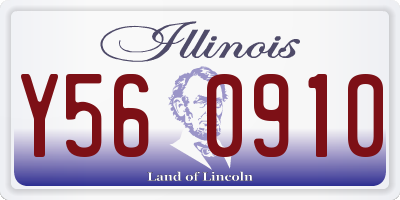 IL license plate Y560910