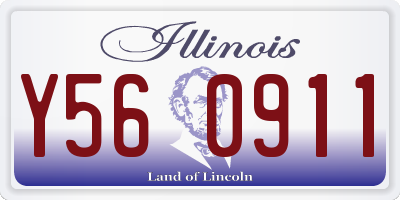 IL license plate Y560911
