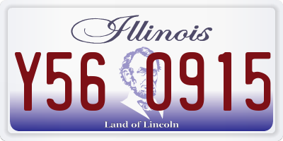 IL license plate Y560915