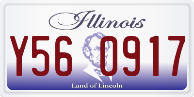 IL license plate Y560917