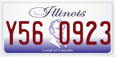 IL license plate Y560923