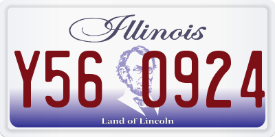IL license plate Y560924