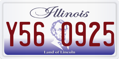 IL license plate Y560925
