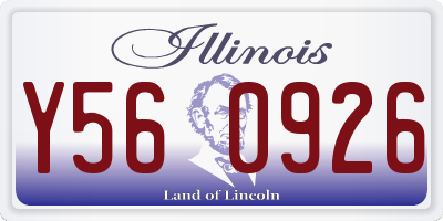 IL license plate Y560926