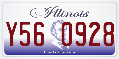IL license plate Y560928