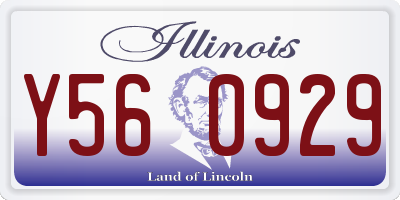 IL license plate Y560929