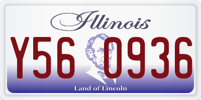 IL license plate Y560936