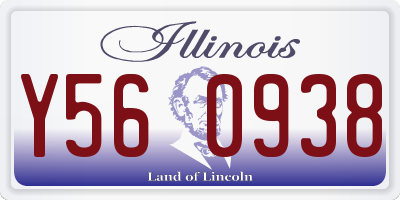 IL license plate Y560938