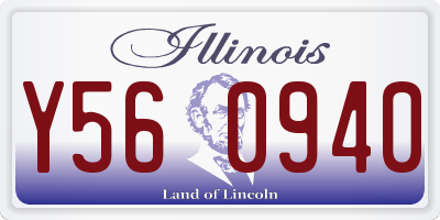 IL license plate Y560940