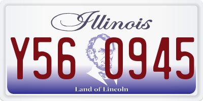 IL license plate Y560945