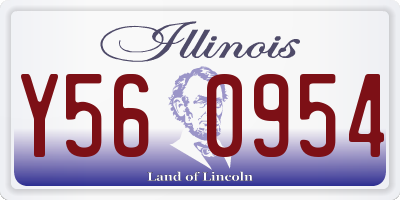 IL license plate Y560954