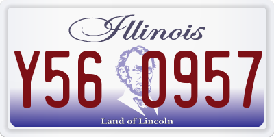 IL license plate Y560957