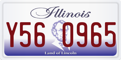 IL license plate Y560965