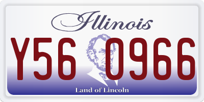 IL license plate Y560966